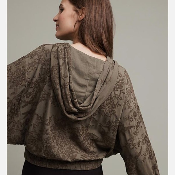 Anthropologie Saturday Sunday Embroidered Zip Up Hoodie - Picture 4 of 16